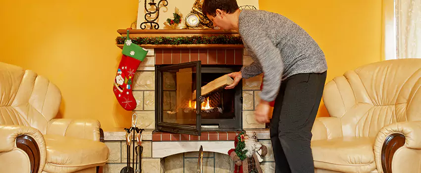 Rusted Metal Fireplace Restoration in Shawnee, Kansas